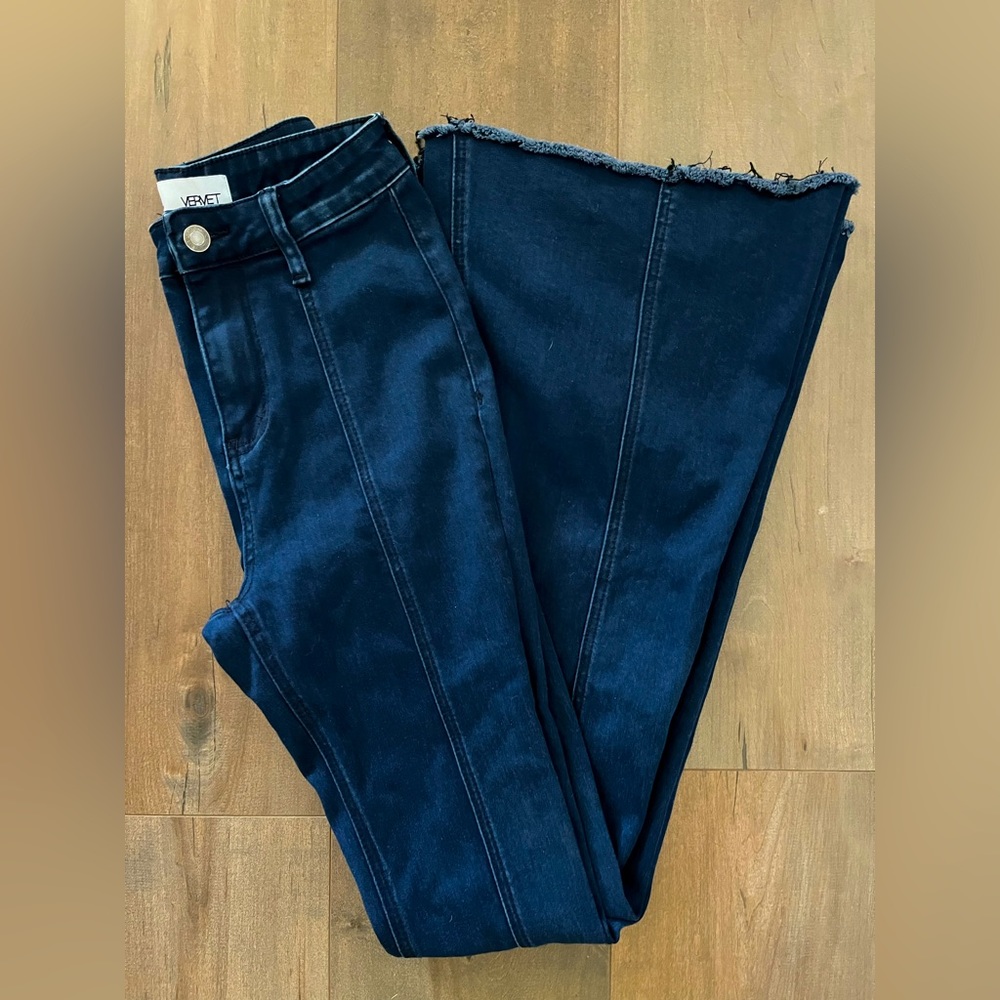 Vervet high rise flare jeans. Size 24